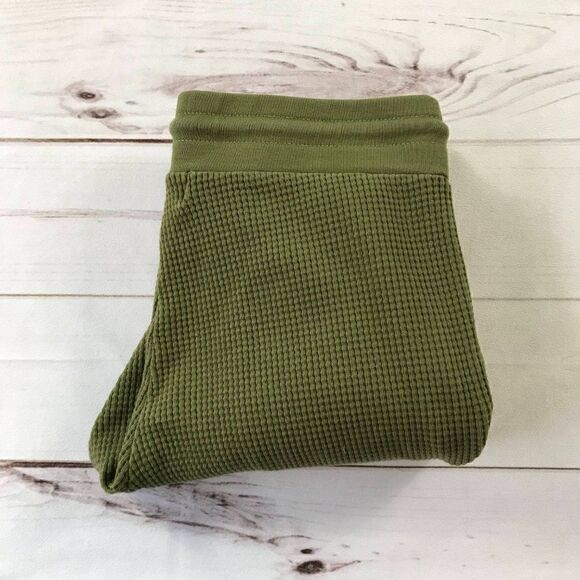 Cotton Citizen Women Waffle Knit Olive Green Jogger Pants Small - Picture 12 of 13